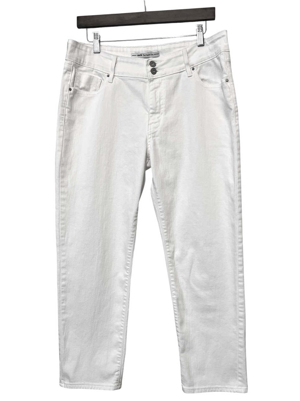 Levi's The Original MidRiseJeans Stretch Double Button, Color White, Size 14